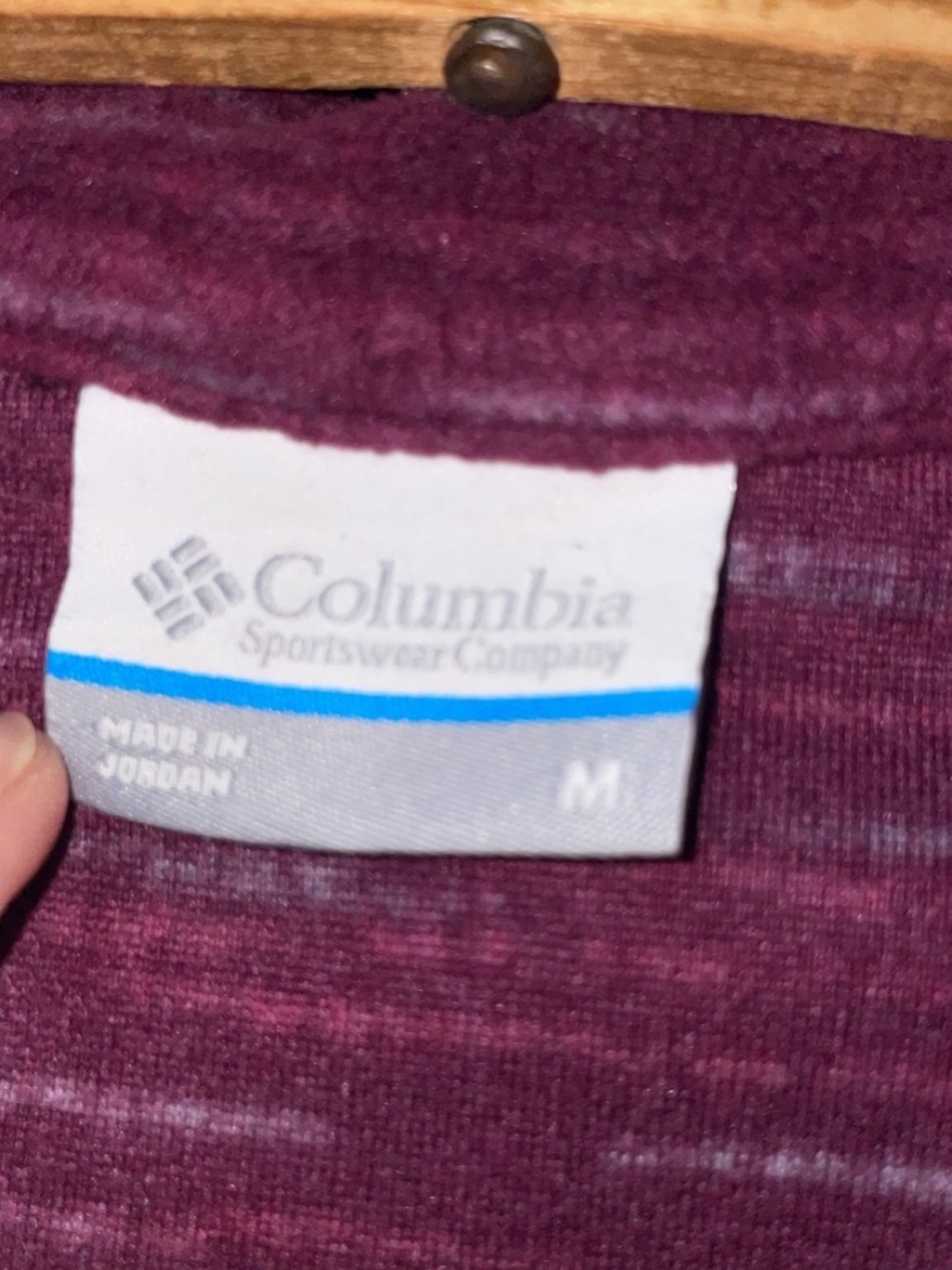 Columbia Purple Space Dye 1/4 Zip Performance Pullover Women’s Medium Athletic A - Picture 2 of 3